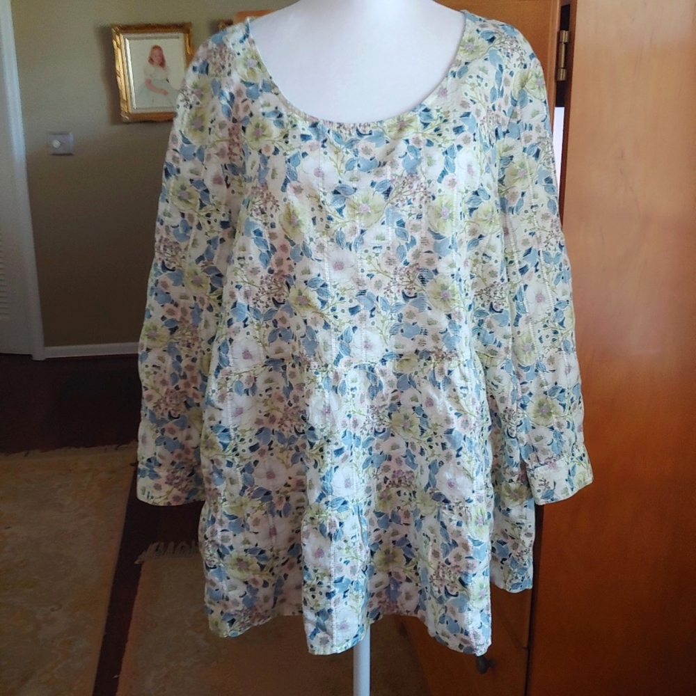 J. Jill Floral Top Size L
